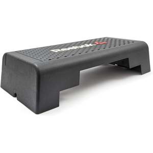 Reebok Mini Step - Aerobic Fitness HIIT Stepper Exercise Platform Gym Workout Deck (Black)