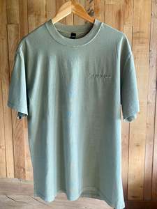 Merch: Sawmill Heavy tee | Faded Eucalyptus