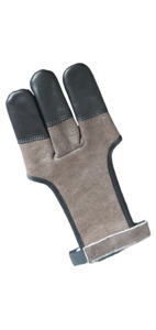 Arm And Finger Protection: 3-Finger Glove - Buffalo Leather