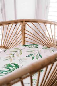 Saylor Mae Fitted Bassinet Sheets / Change Mat Cover  - Olive