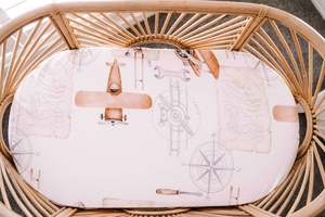 Saylor Mae Fitted Bassinet Sheets / Change Mat Cover  - Oaklynn