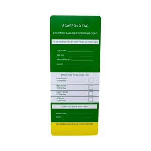 Scaffolding Tag Labels Pack of 100