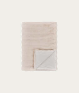 Throws: Galena Plaid - White 130 x 180 cm
