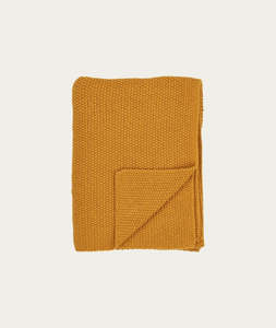 Throws: Santos Plaid Plaid, Mustard, 130x170 cm