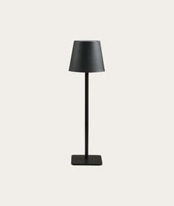 Lighting: Bradford Table Lamp – Rechargeable Black Metal Lamp