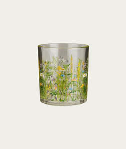 Summer Field Drinking Glass – Floral Design