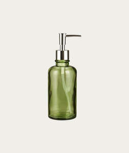 Soap Dispenser Green Glass