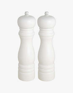 Kitchenware: Mynt Salt and Pepper Grinders - White  **Sold individually**  $35 each