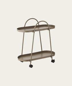 Furniture: Empoli Bar Trolley – Brown Steel