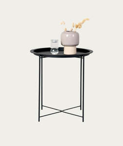 Furniture: Bastia Side Table – Black Steel