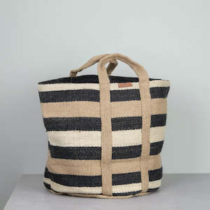 Bags: Raja Jute Bag - Natural/Black