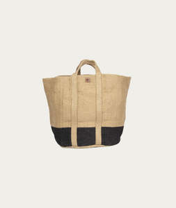Bags: Julia Bag - Natural with Black Stripe