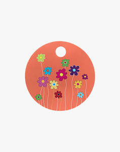 Card - Flower, Orange