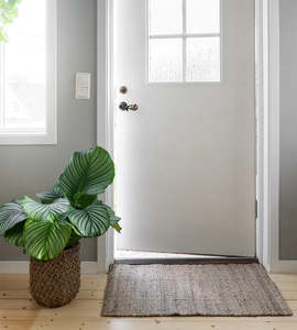 Mats And Rugs: Naset Silver Natural Doormat - 60 x 90cm