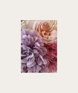 Posters: Poppies & Roses Bloom Bouquet Wood Print - Wall Art