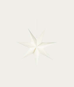 Christmas: 7 Point Paper Star - White