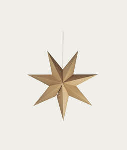 Christmas: 7 Point Paper Star - Brown, Extra Large
