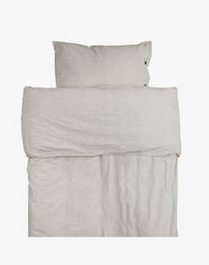Bed Linen: Eden Bed Set - Light Grey - Single bed set