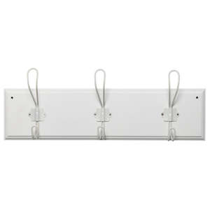 Coat Rack with Hooks - White