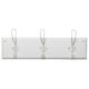Coat Rack with Hooks - White