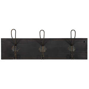 Coat Rack with Hooks - Black