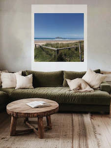 Posters: Waimarama Beach AT HOME Polaroid Artwork - Medium