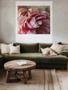 Posters: Peonies Bloom AT HOME Polaroid Artwork - Medium