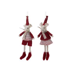 Homeware: Sixten Mouse - Red/Beige