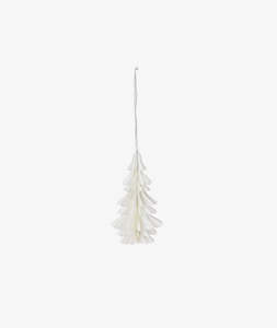 Spruce Tree Decoration Off White