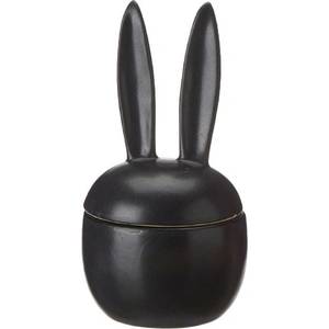Homeware: Elaria Rabbit Jar - Black