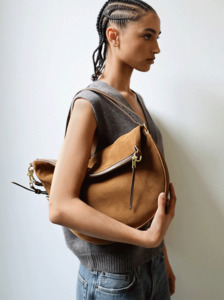 Mr Leopard gingerbread suede