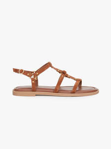 Geo Harness tan suede