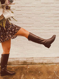 Boots: Mandy chocolate brown