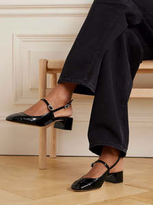 Pumps: Maeve Crystal black patent