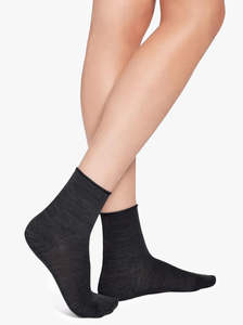 Flou Cashmere Ankle Sock black