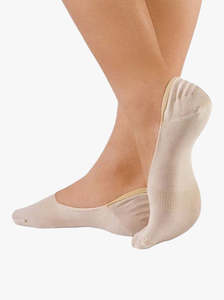 Hosiery Socks: Footlets 3pairs Natural
