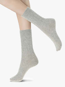 Hosiery Socks: Gwen sock grey