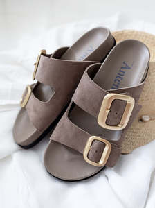 Antenora Italy: Shari taupe suede