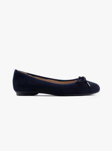 Ballet Flats: Tilly navy suede