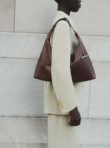 Bags: Pillow Hobo dark brown leather