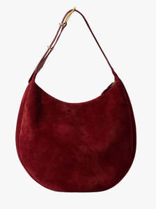 Moon Hobo maroon suede