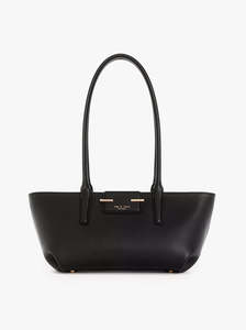 Realm Top Handle black leather
