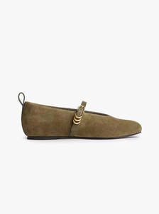 Shoes 1: Spire Mary Jane olive suede