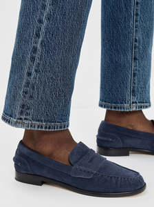 Rag Bone New York: Carter Loafer navy suede
