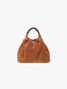 Bags: Gordi Medium caramel suede