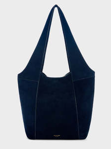 Brayton Large Shopper navy suede