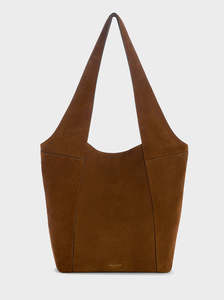 All: Brayton Large Shopper golden brown suede