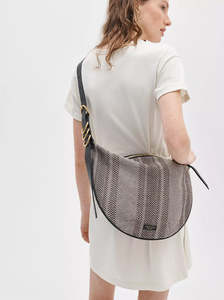 All: Mercer Medium Hobo dark brown jacquard