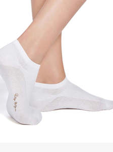 Cotton anklet white