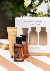 The Aromatherapy Company: The Aromatherapy Co -Therapy Mini Bodycare Trio Set - Cinnamon & Vanilla Bean